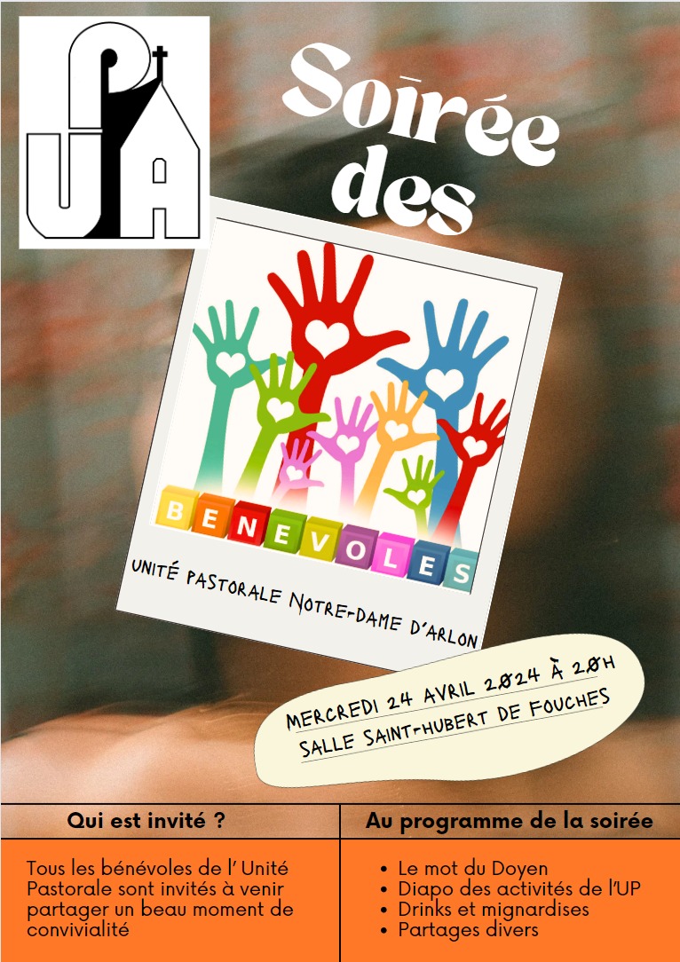 Soirée Annuelle des Bénévoles – Unité Pastorale Notre-Dame d'Arlon