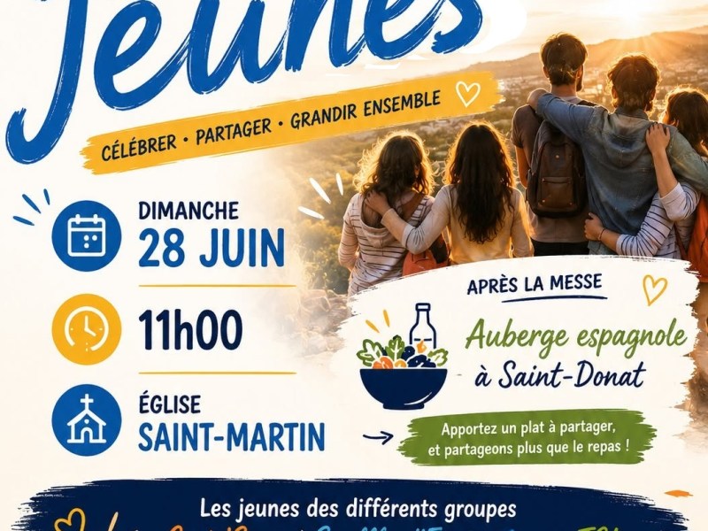 Messe des Jeunes  – CLÔTURE DE L’ANNÉE&nbsp;PASTORALE