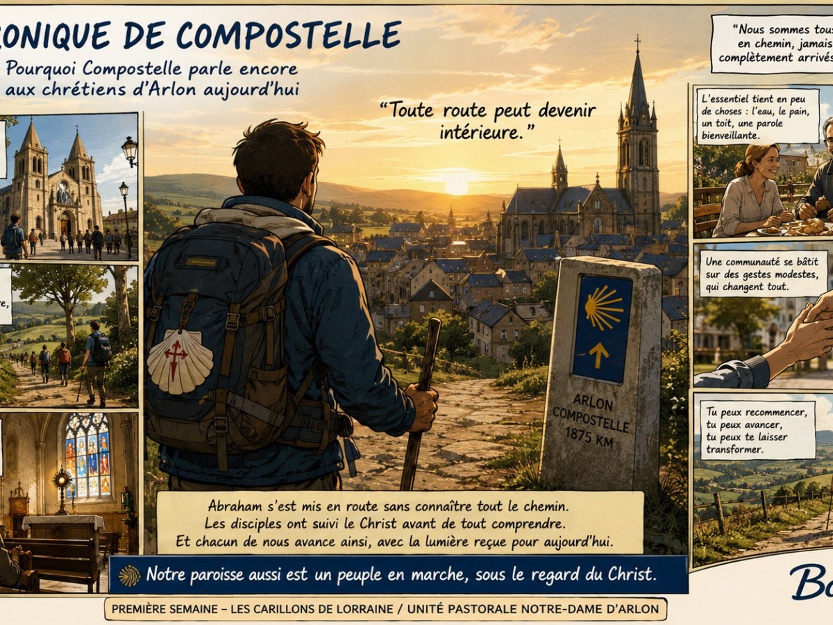 Chronique de Compostelle&nbsp;: Chap. 1 : Pourquoi Compostelle parle encore aux chrétiens d’Arlon aujourd’hui&nbsp;?